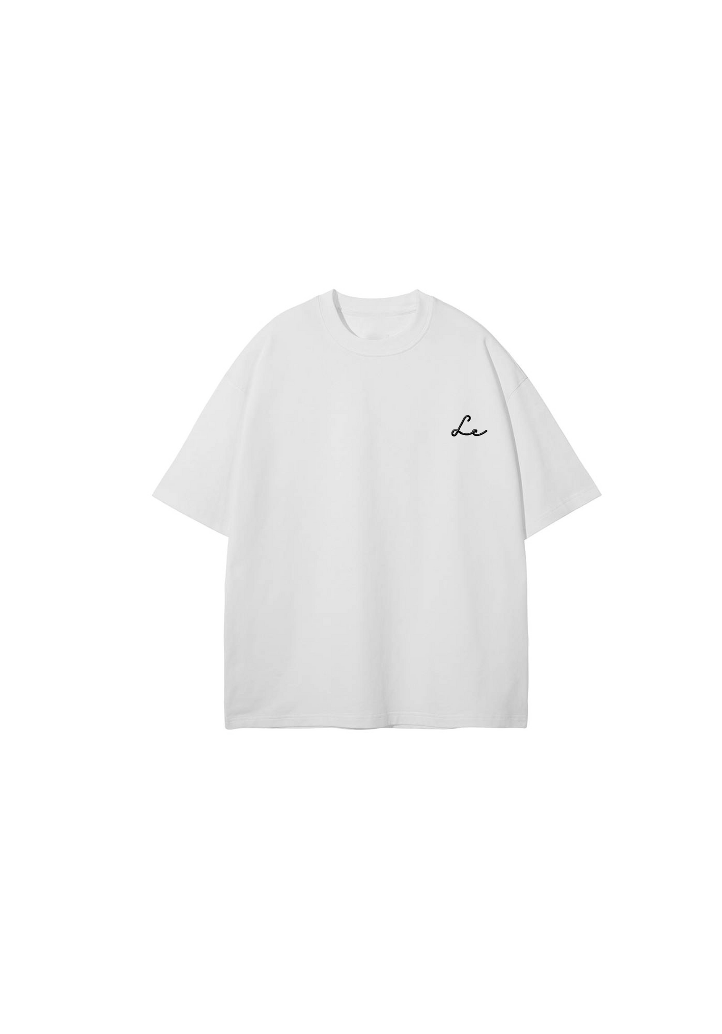 White LC Oversized Logo T-Shirt